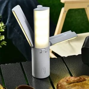 Folding Outdoor Camping Portable Rechargeable High Capacity Lighting Student Dormitory Hanging Tent Hanging Light Lantern