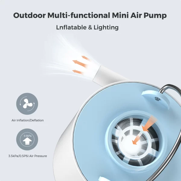 Ultra-Mini USB Air Pump – Fast Inflate & Deflate, USB Rechargeable - Image 2